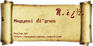 Megyesi Ágnes névjegykártya